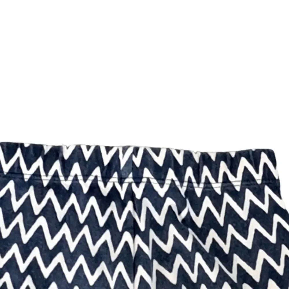 Crewcuts Blue And Cream Abstract Leggings Girl's Size 2